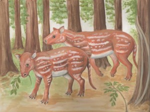 An artist's depiction of Cambaytherium thewissi. Credit: Elaine Kasmer