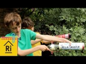 Make rubber band cannons with instructions from the Royal Institution.