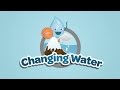 Video about solid, liquid and gaseous water and the water cycle